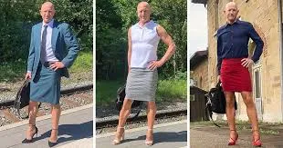 Straight, happily married man loves to wear heels and skirts