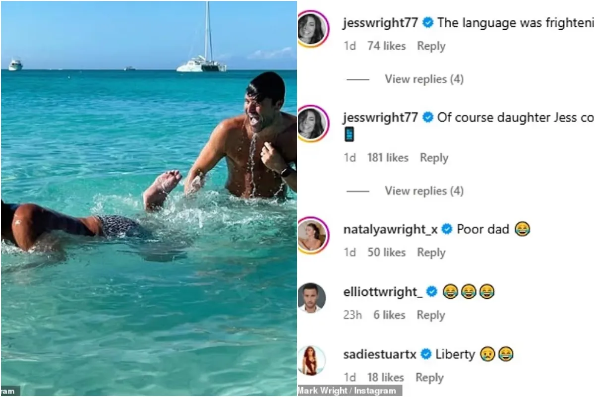 Mark Wright's furious father, 68, calls star a 'f**king idiot' for pushing him in pool and risking 'squashing' nephew, 3 - as fans blast 'unfunny, uncomfortable and dangerous' prank ngocc