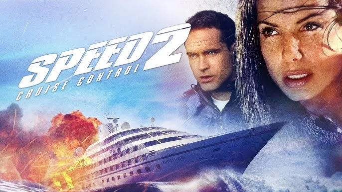 🎬 Speed 2: Cruise Control (1997) – The brakes are gone. The ocean won’t wait.