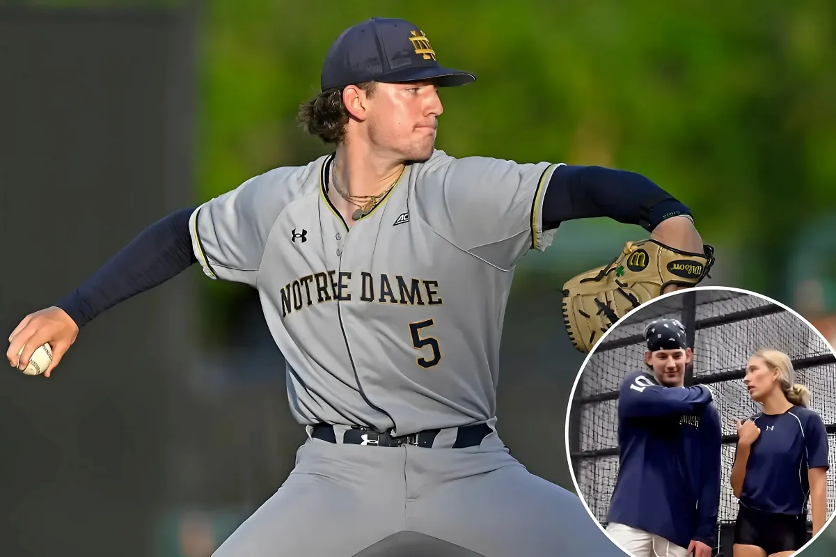 Yankees Select Rory Fox in Draft After Standout Performance: Notre Dame Pitcher Impresses, Turning Heads with Skills Displayed Against Athlete Girlfriend - lulu
