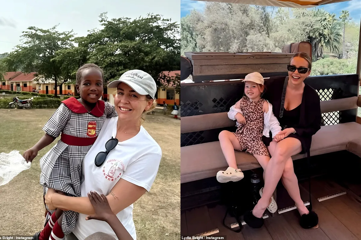Lydia Bright breaks down in tears as she meets Ugandan family her daughter Loretta, five, sponsored after donating her birthday money liennhi