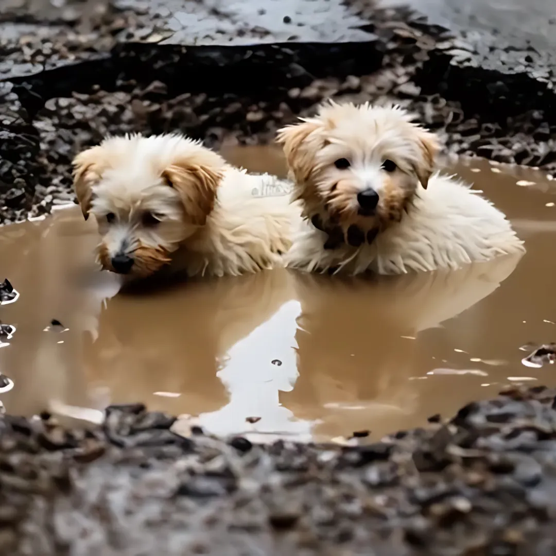 Two Helpless Puppies Faced Certain Death Until a Brave Horse Stepped In to Save Them