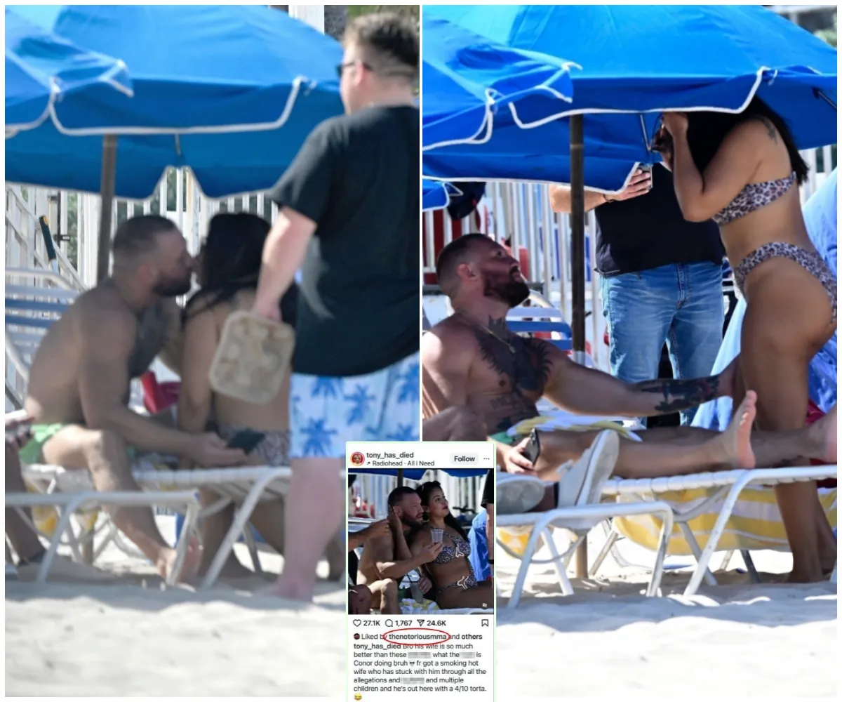 “Bro, his wife is so much better” – Conor McGregor deepens scandal as he bizarrely likes post blasting HIM for beachside PDA with bikini-clad mystery woman, while fiancée Dee Devlin quietly stands by his side - suong