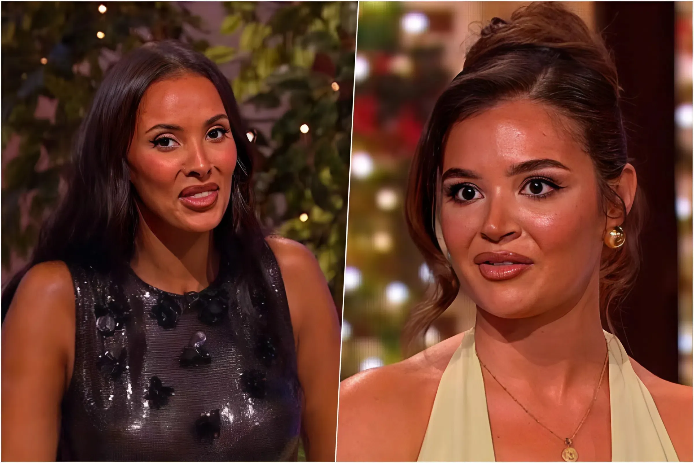 Excruciating Moment Maya Jama Grills Dumped Love Islander Emily Over Voice Note Exposing Lucy's Plan to Seduce Tommy trucc