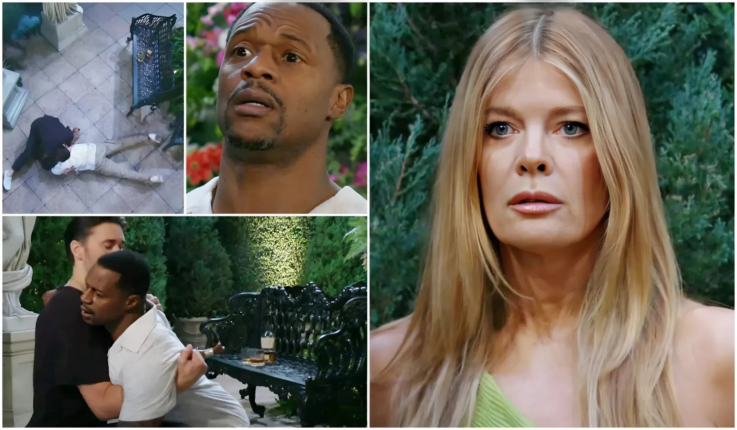 MURDER IN THE MAZE: Damian Stabbed in the Back — and Phyllis Sees It All!