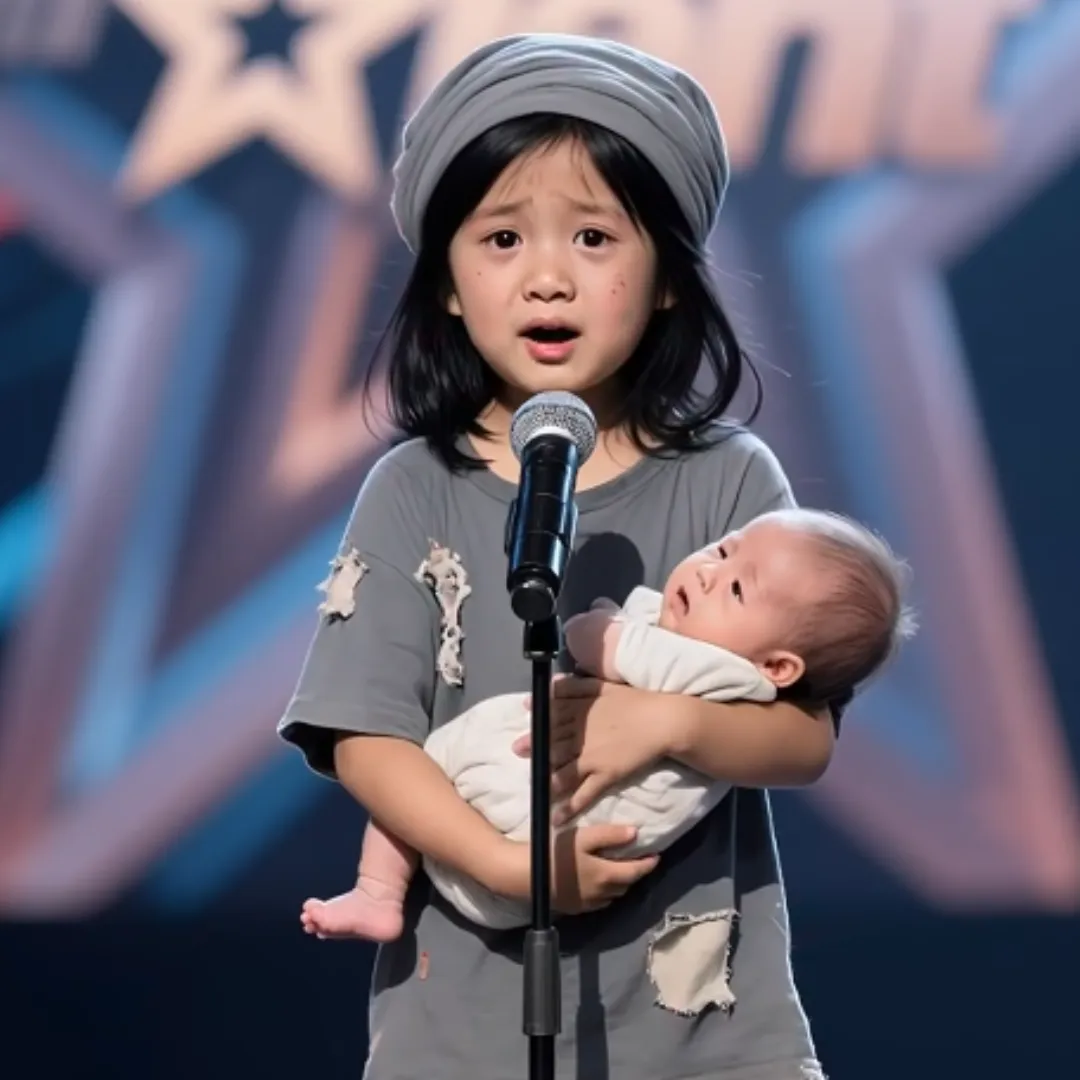8-Year-Old Girl Seeks Help at AGT After Losing Her Parents, Pleading for a Foster Family for Her Baby Brother