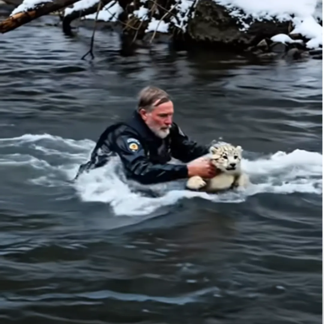 A Hero in the Snow: The Old Man Who Saved a Snow Leopard Cub