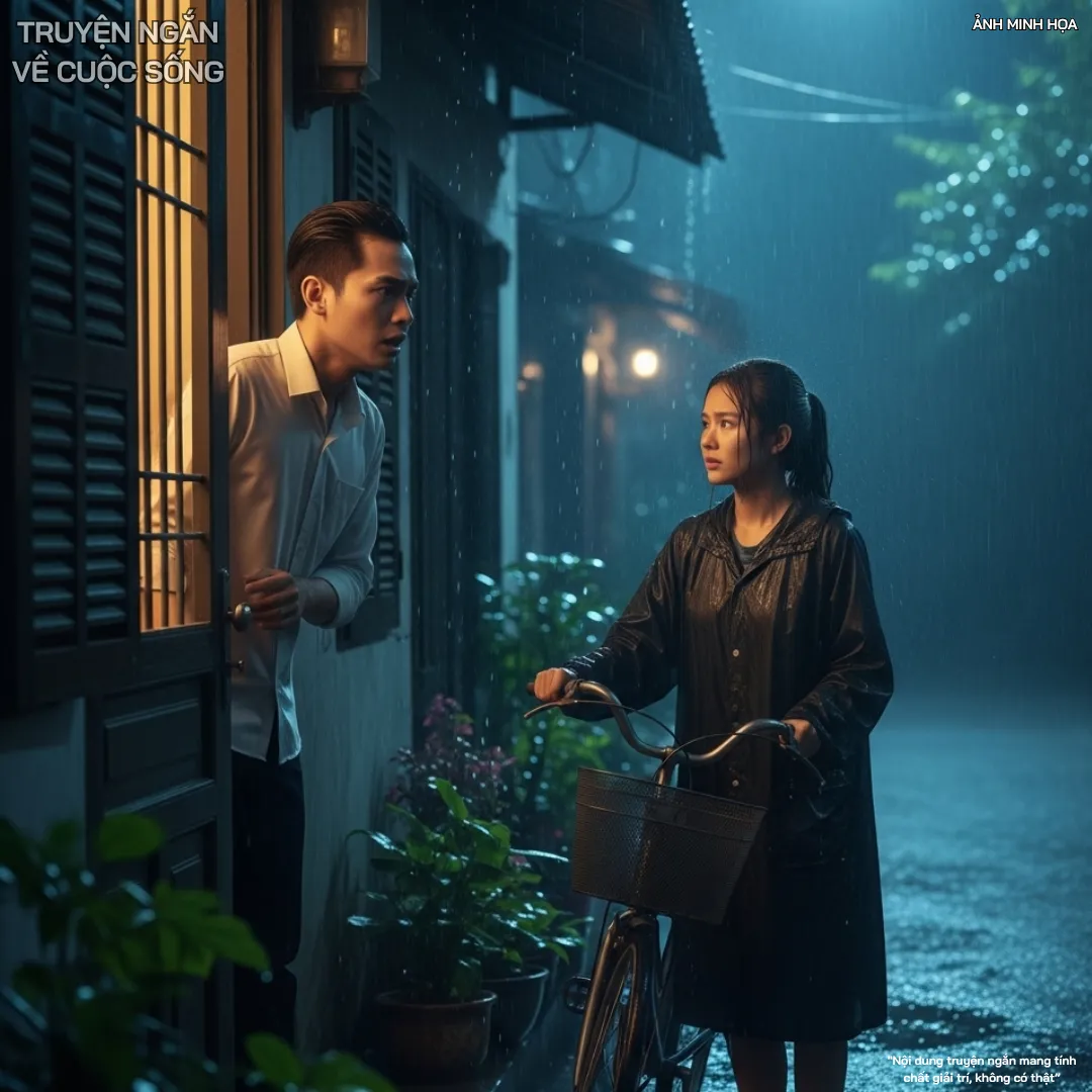 Cô gái được cứu giúp trong đêm mưa gió, rồi bàng hoàng rút ra một vật khi nhìn lên bàn thờ nhà ân nhân...