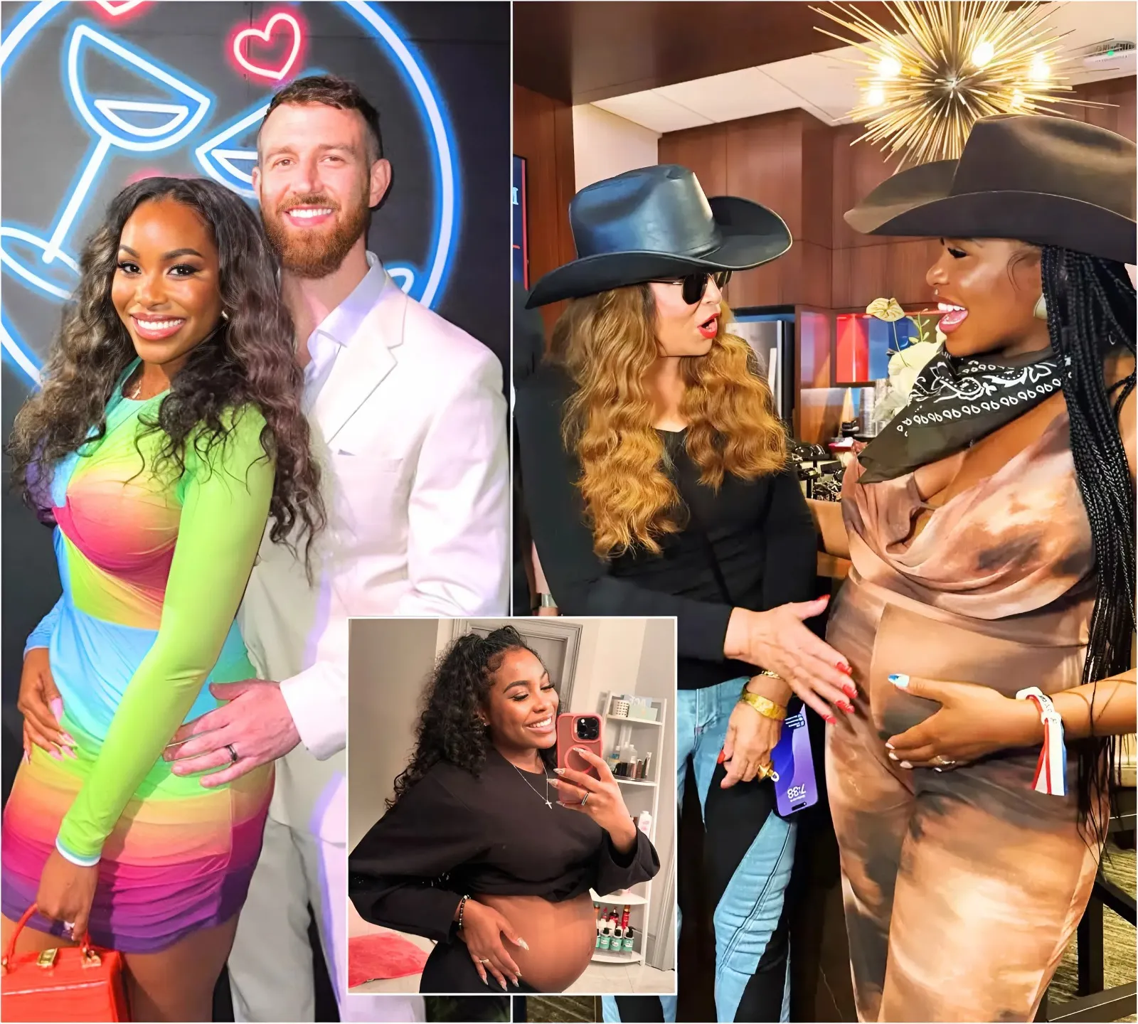 Love Is Blind Favorites Lauren and Cameron Had Tina Knowles Bless 'Baby Hamilton' at the Cowboy Carter Tour