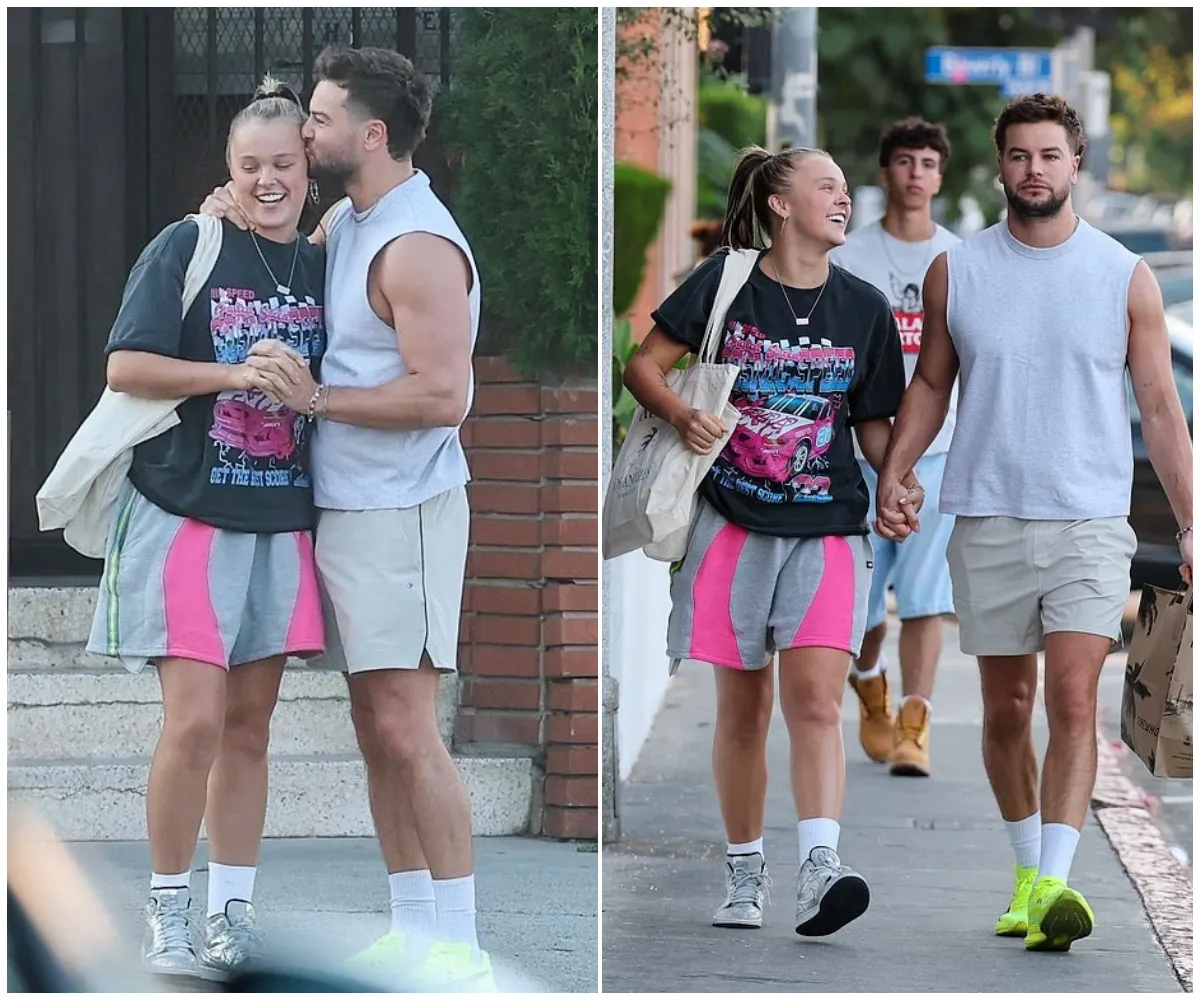 “I’m really in love with this one” – Chris Hughes packs on the PDA with JoJo Siwa as he jets to LA for couples’ massage with his ‘princess’ and confesses he’s already dreaming of marriage in their whirlwind romance that has fans stunned - suong