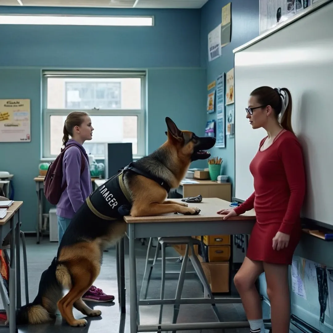 The dog won’t stop barking at the teacher — its instinct reveals a chilling secret