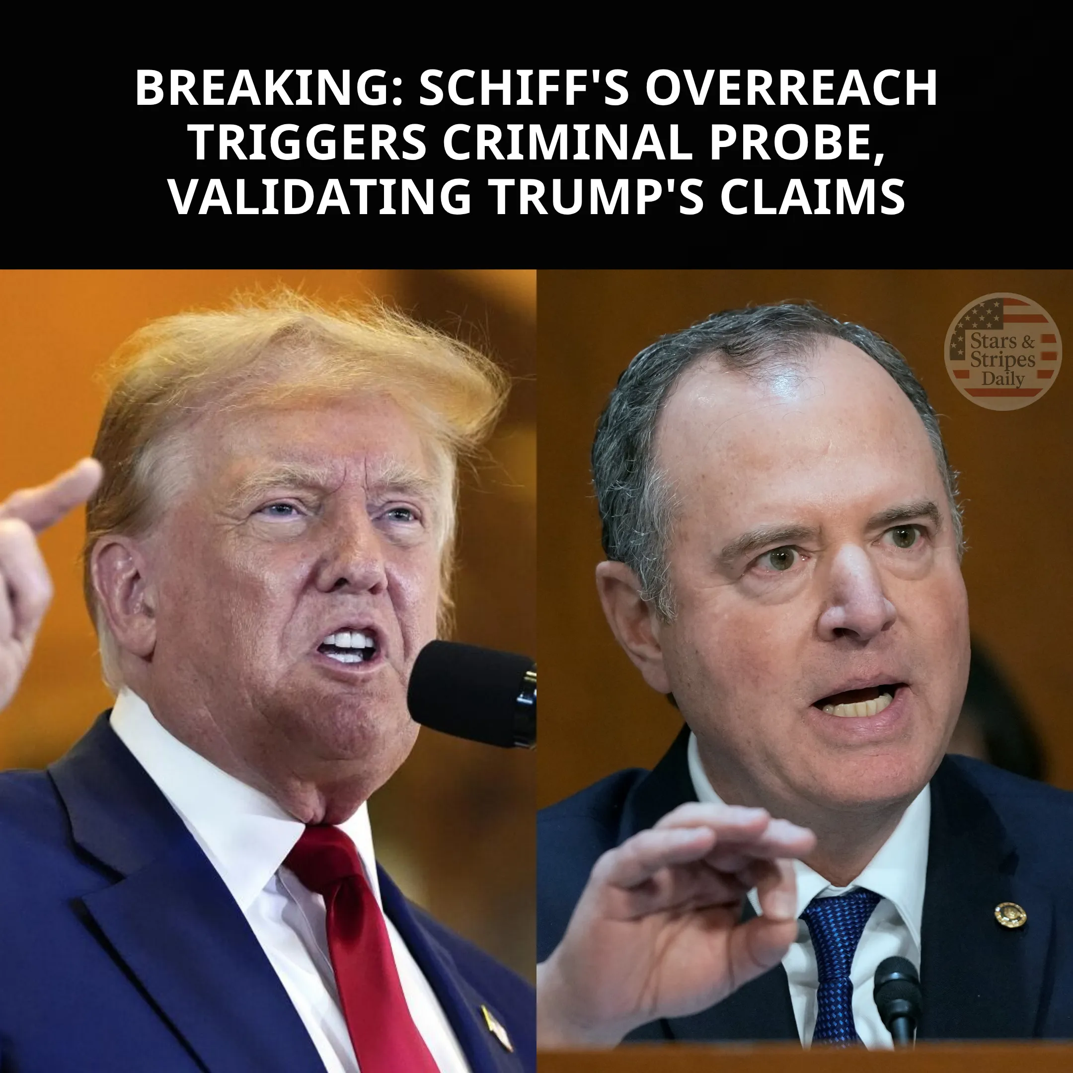 Trump Targets Schiff with Allegations of Mortgage Fraud Investigation