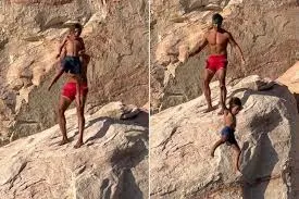 Dad Throws His 7-Year-Old Son Off Cliff to Teach Him a Lesson About Facing Fears