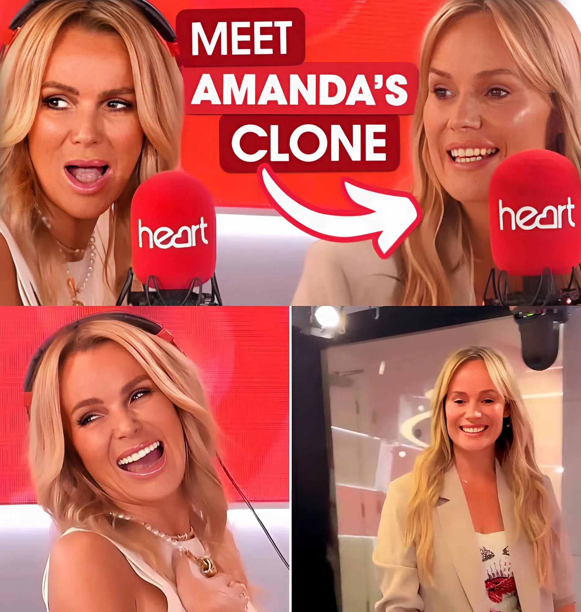 Watch the moment Amanda Holden comes face-to-face with lookalike
