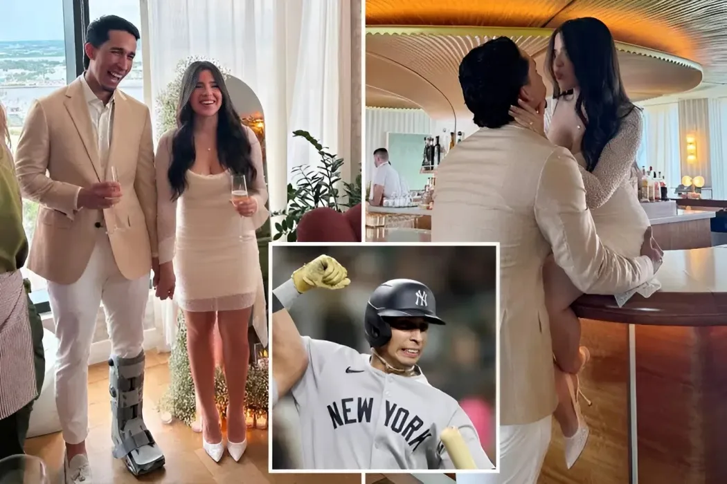 Yankees' Oswaldo Cabrera Ties the Knot in Style Despite Sporting a Walking Boot - lulu
