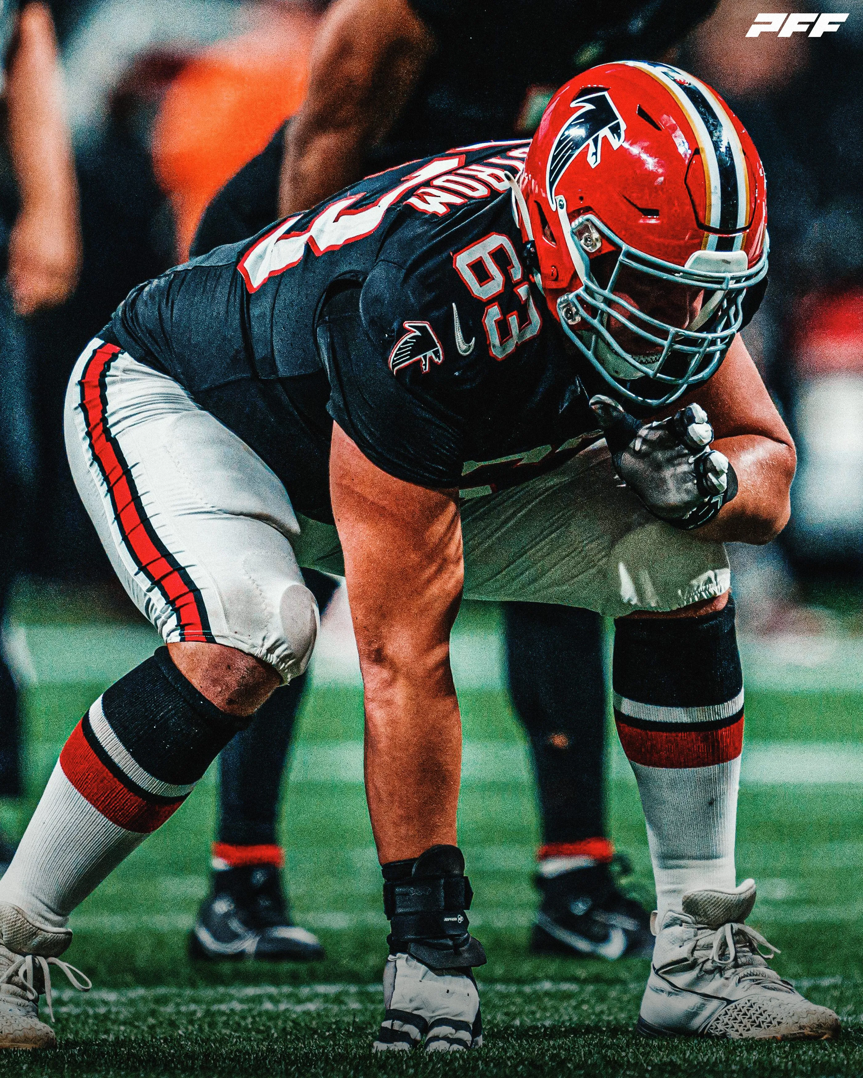 Chris Lindstrom ranked 29th best player in the league and best guard in football by PFF