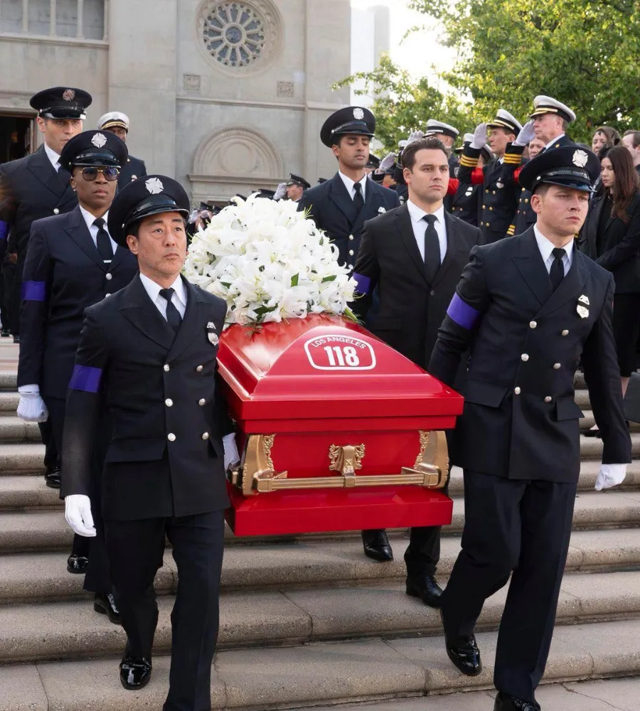 ‘9-1-1’ Bids Farewell to Captain Bobby Nash in a Heartbreaking Funeral Scene That Leaves Fans Reeling