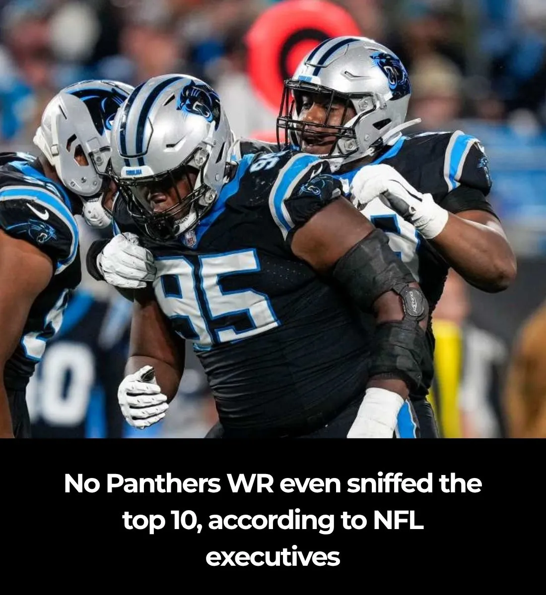 No Panthers WR even sniffed the top 10, according to NFL executives