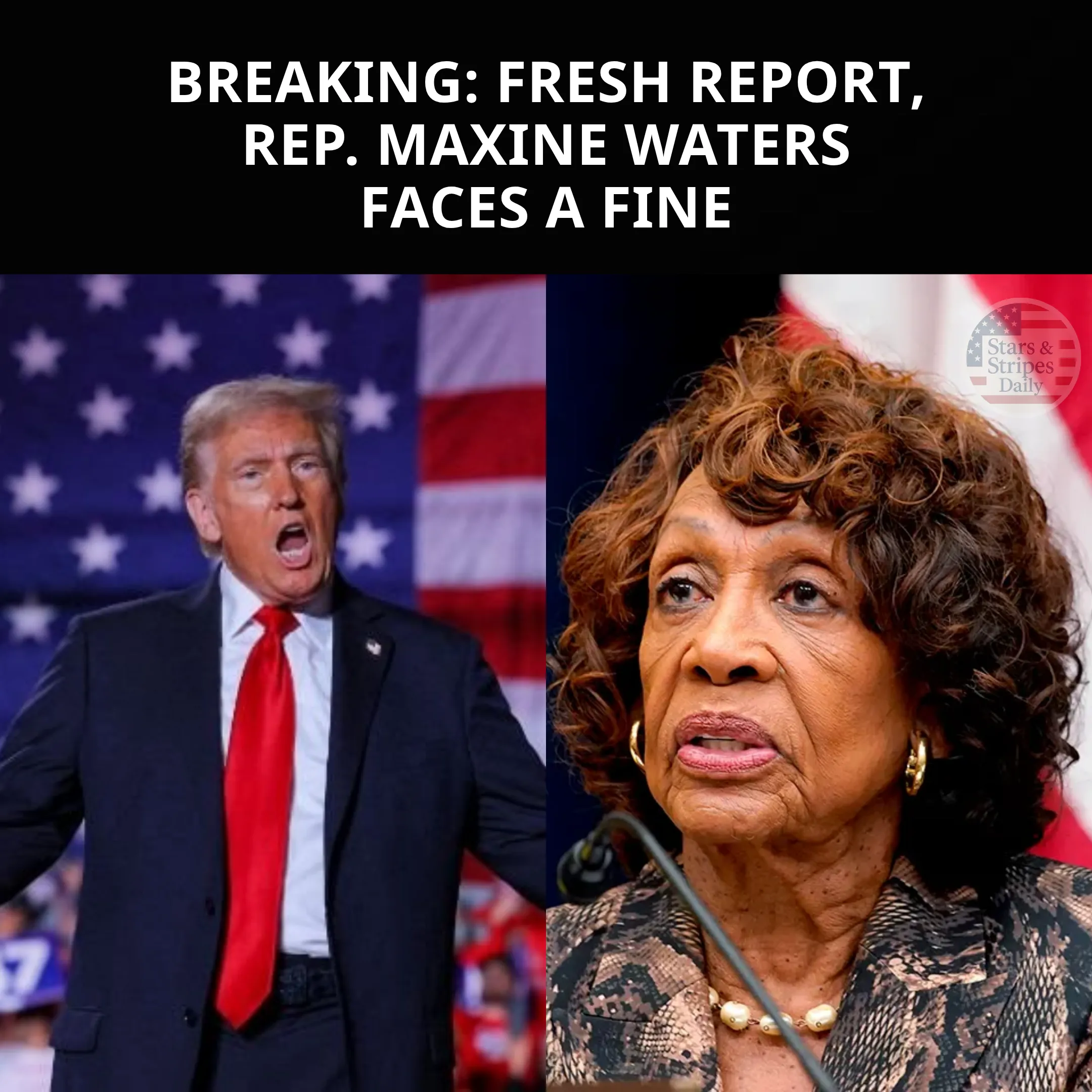 Waters’ Campaign Fined $68,000 for Election Law Violations