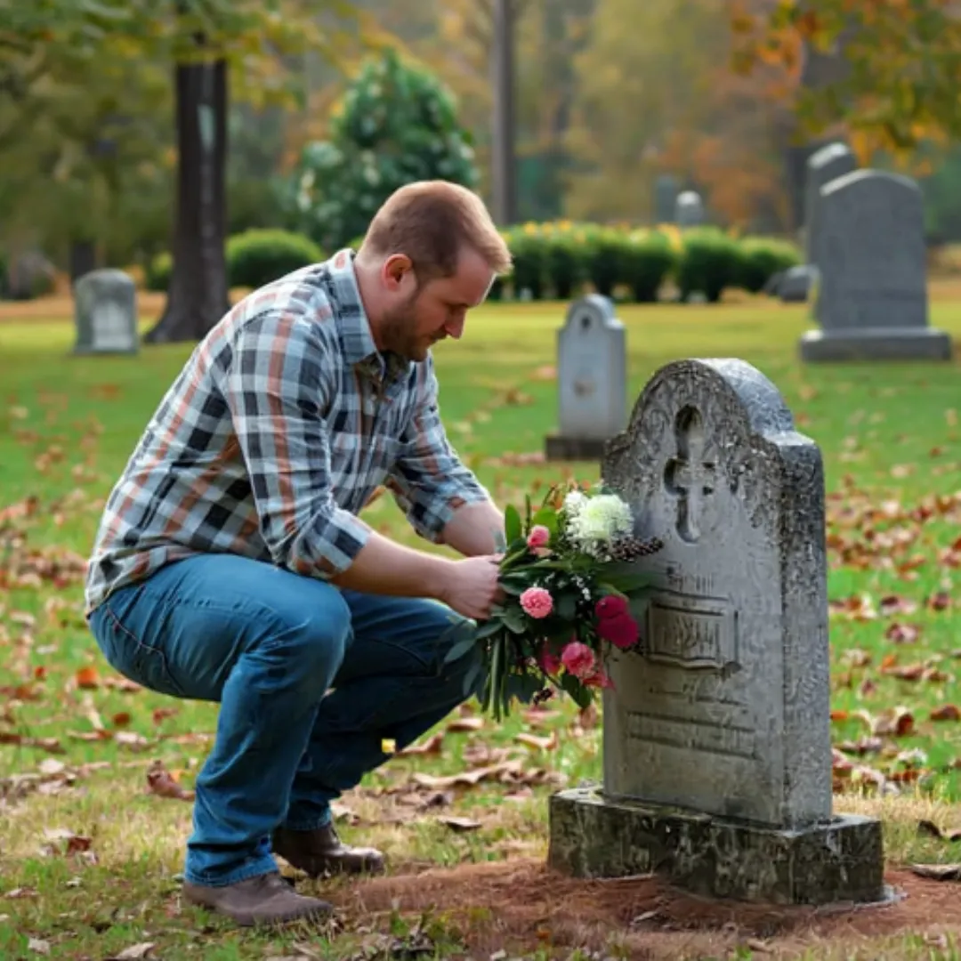 A Stranger Left Flowers at My Husband’s Grave Weekly—The Discovery Left Me Speechless