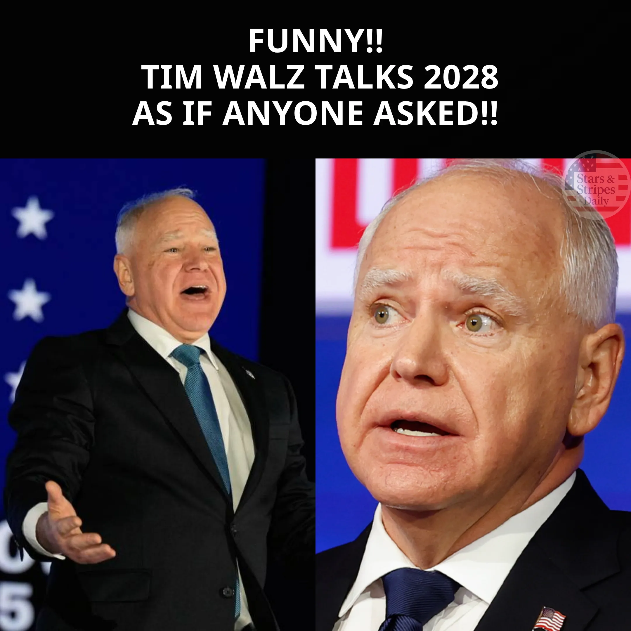 Tim Walz Confirmed About Run for President in 2028!