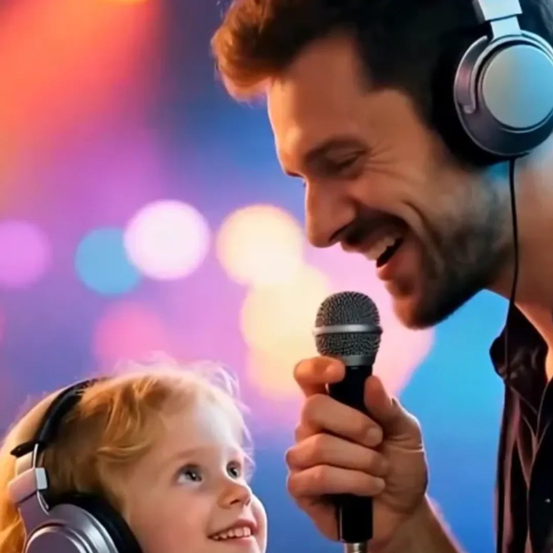 Mini Concert, Father Sings, Daughter Smiles Happily – A Heartwarming Performance with a Surprising Backstory