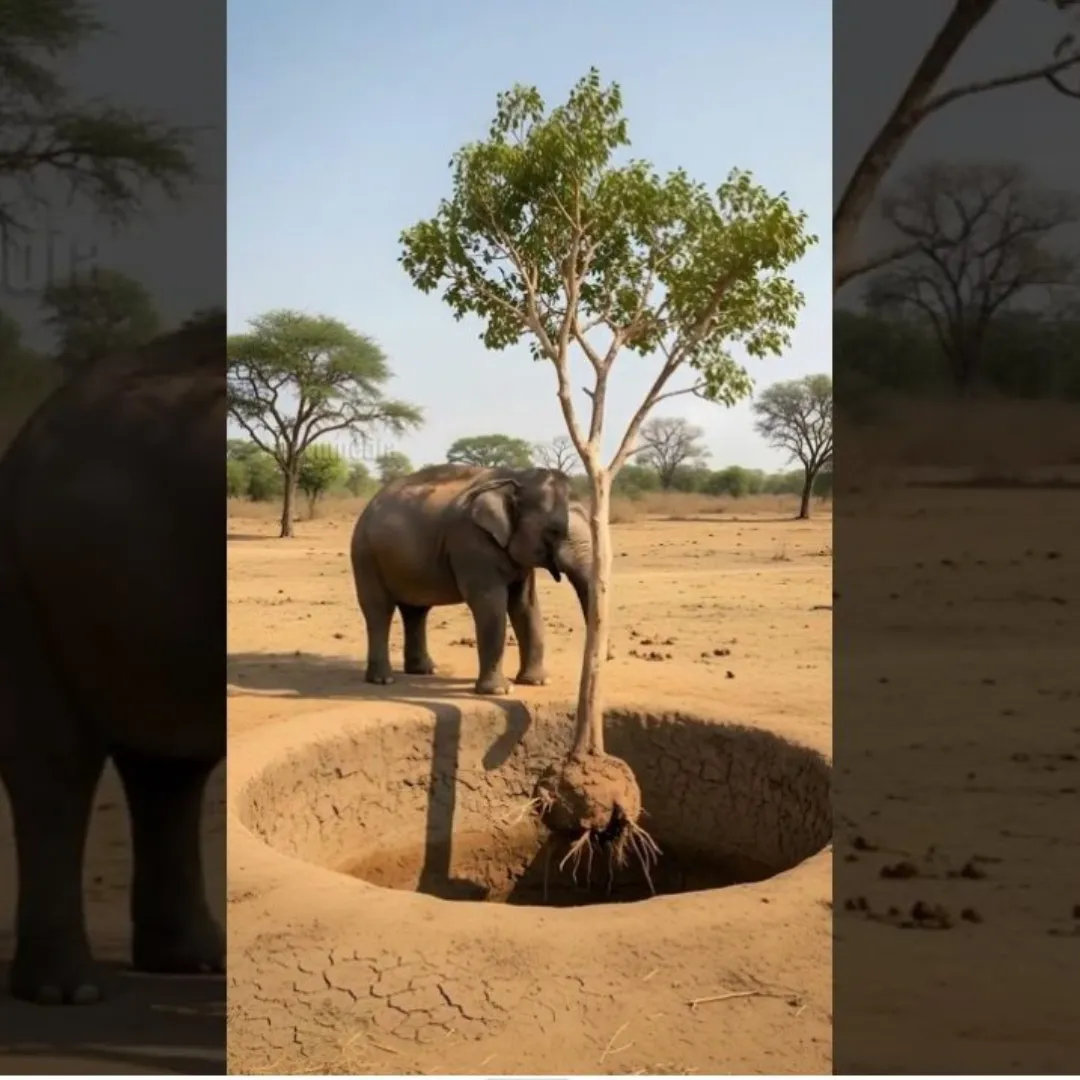 Hero Elephant Rescues Baby From Well, A Real-Life Miracle Caught on Camera
