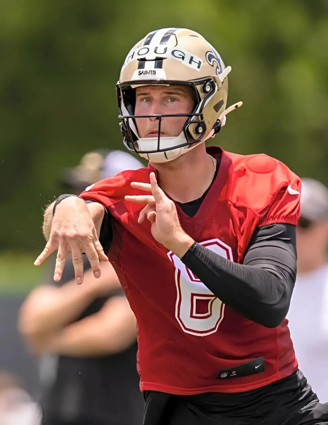 All signs point toward the Saints doing something for Tyler Shough that they've never done due to recent moves around the NFL