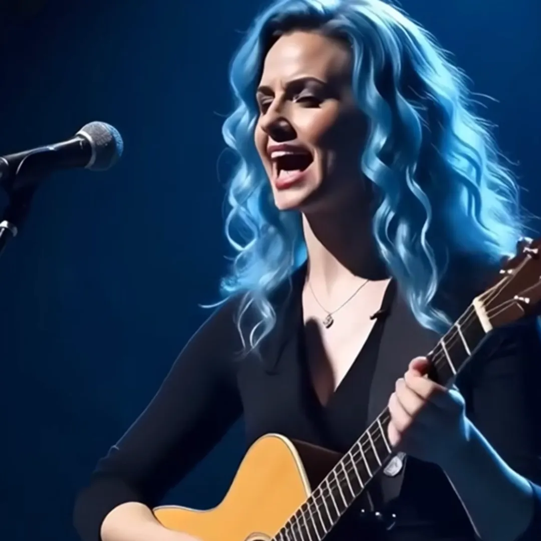 Blue-Haired Siren Stuns Audience with Powerhouse Vocals