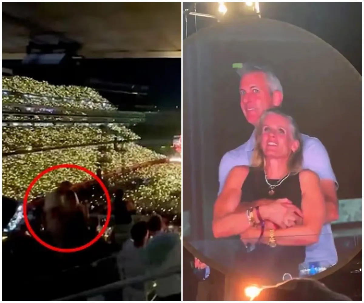 New footage blows open Coldplay kiss cam scandal as tech CEO Andy Byron and HR chief Kristin Cabot are caught getting cozy long before their viral big screen moment, exposing a familiar closeness that stunned fans and torpedoed their marriages - suong