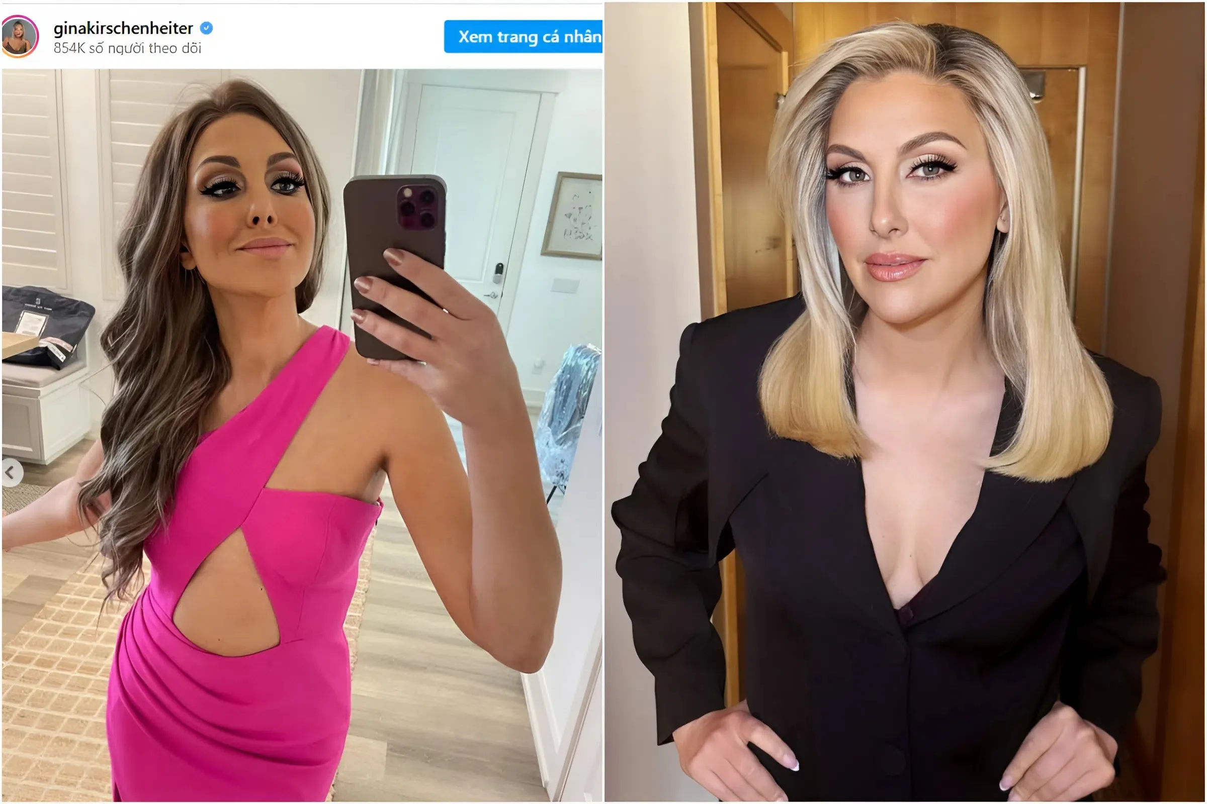 Gina Kirschenheiter's Dark Hair Transformation Makes a Bold Statement trucc