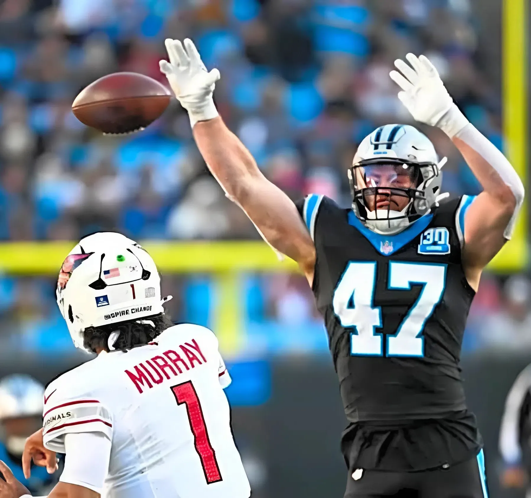 Who should start for Panthers at LB next to Josey Jewell?