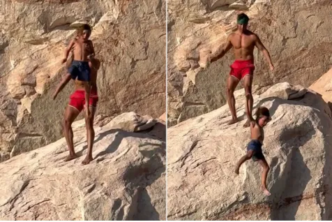 Dad Throws His 7-Year-Old Son Off Cliff to Teach Him a Lesson About Facing Fears