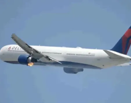 Boeing 767 carrying 235 people engine caught fire in mid-air
