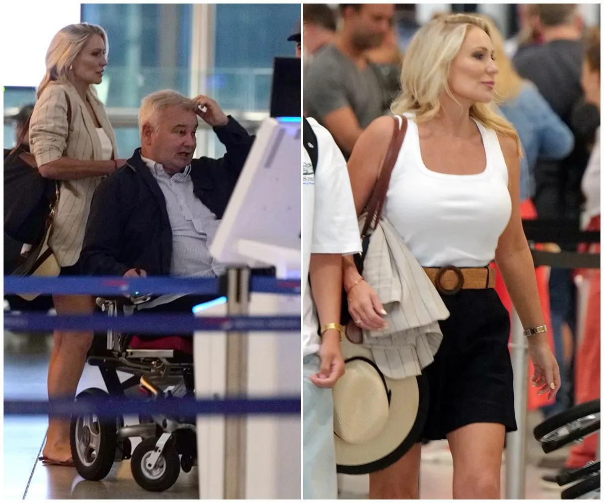 Eamonn Holmes, 65, whisks leggy girlfriend Katie Alexander, 43, and her children on 'luxurious Greek getaway' following couple's 'rocky patch' - as his sons side... - suong