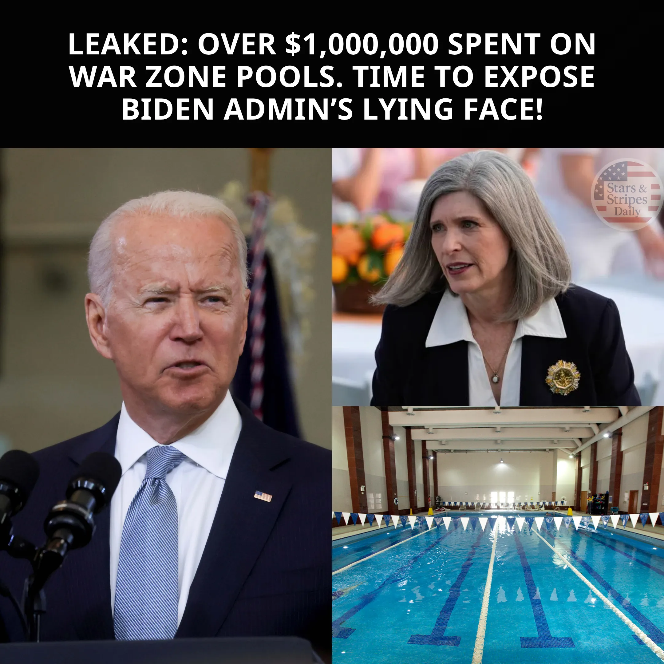 Biden Administration Criticized for Spending Over $1 Million on Embassy Pool Upgrades in War Zones