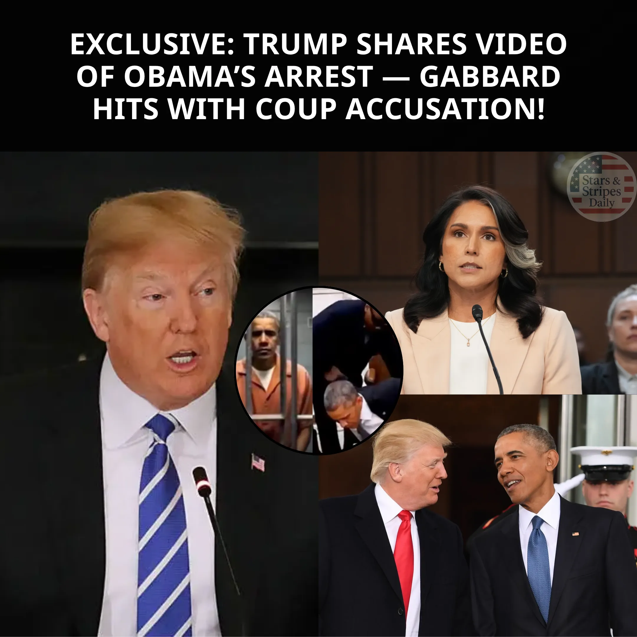 President Trump Posts AI Video of Obama’s Arrest
