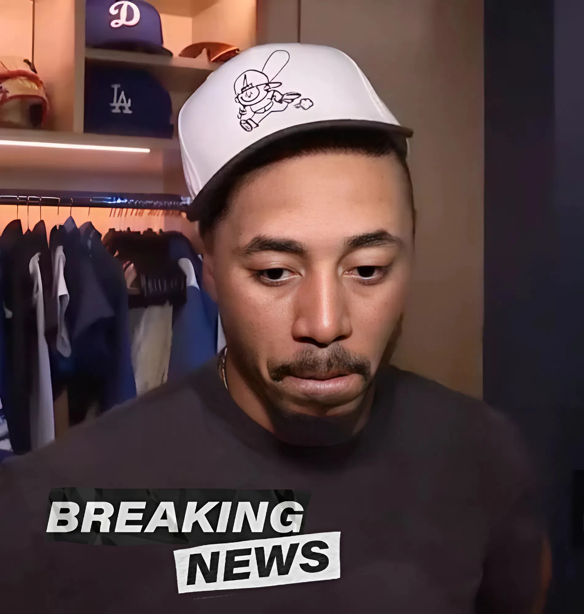 Mookie Betts Dejected After Another Underwhelming Performance in Latest Dodgers Loss