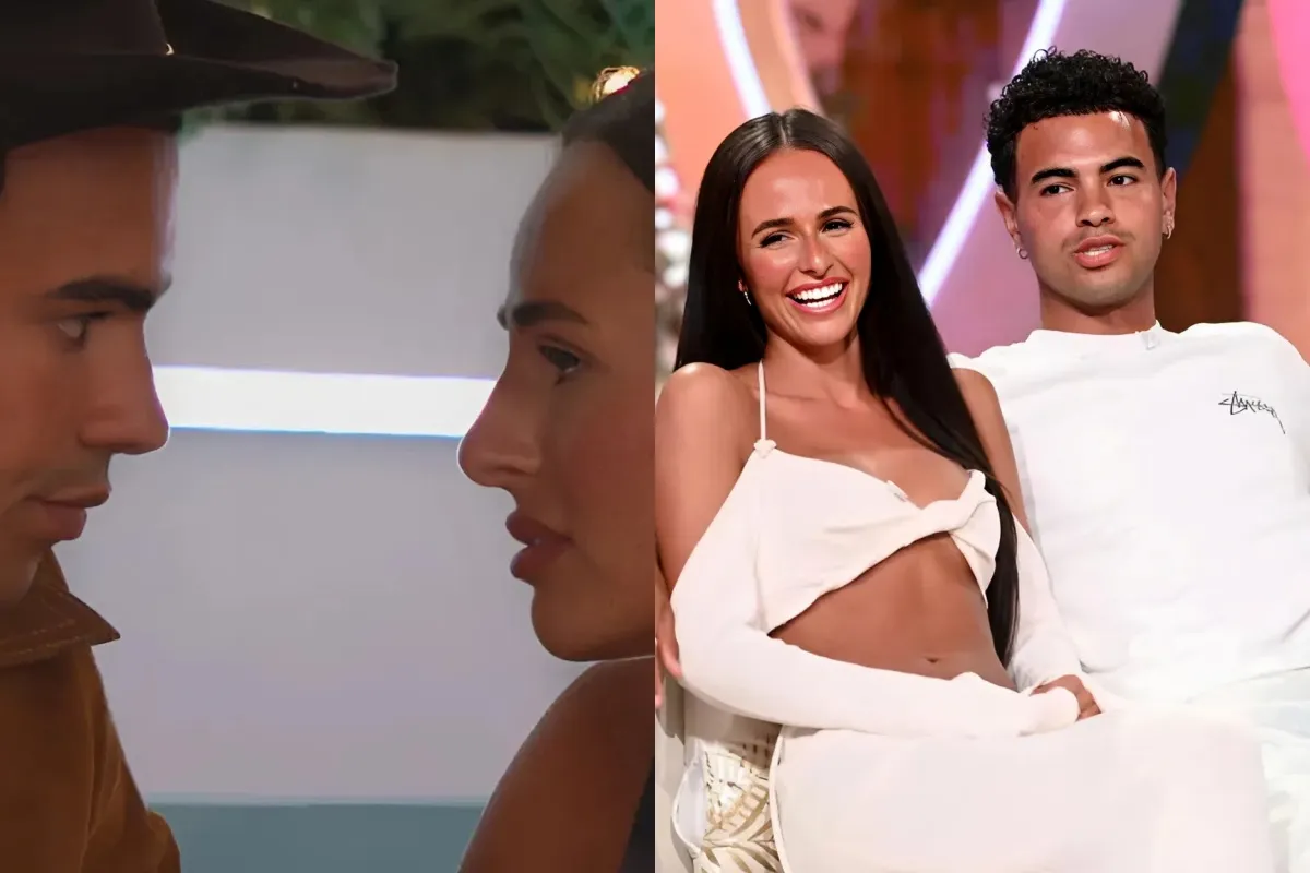 VILLA FAME Love Island’s Harrison and Lauren cosy up on romantic double date with villa couple just days after his shock show exit liennhi