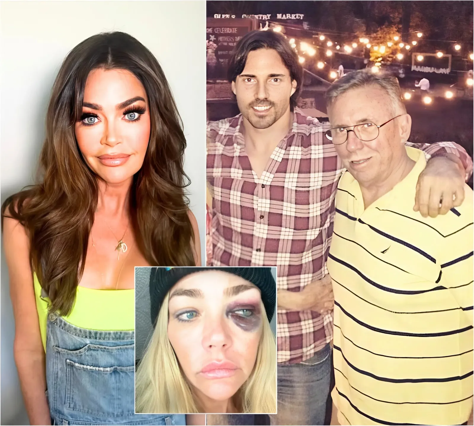 Denise Richards says Aaron Phypers's father joined in on alleged abuse by calling her a 'w***e' in shock tirade