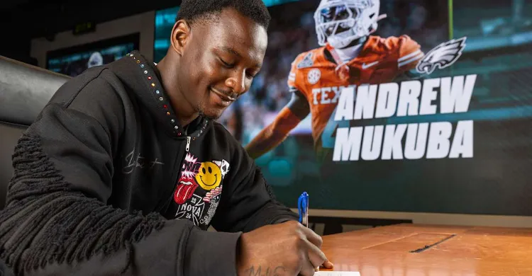 Andrew Mukuba officially signs rookie contract to round out Eagles’ 2025 NFL Draft class