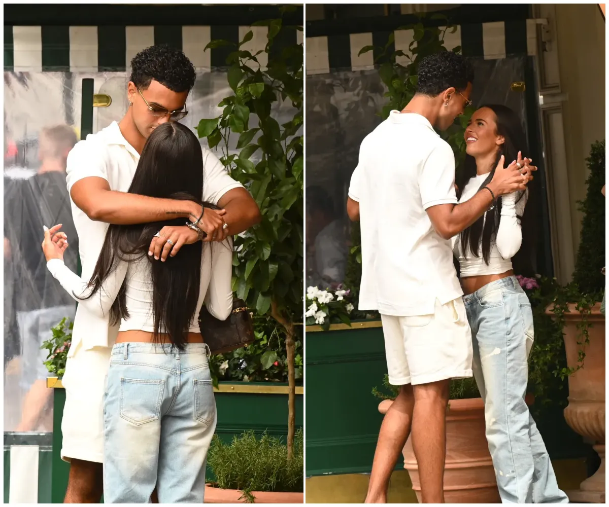‘The spark between us was crazy…’ — Love Island’s Harrison wastes no time as he’s caught passionately kissing Lauren on the streets of London just hours after shock villa exit — sparking whispers their romance is hotter than ever - suong