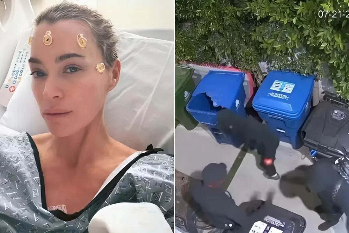 Teddi Mellencamp posts chilling security video of moment burglars leapt over her gate: 'we are shaken' - lulu