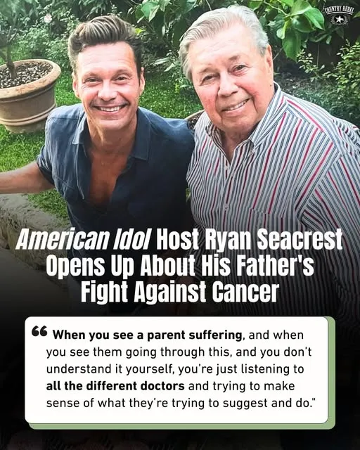“It’s so hard to see him like this…” — Ryan Seacrest breaks down as he shares his father’s battle with prostate cancer.