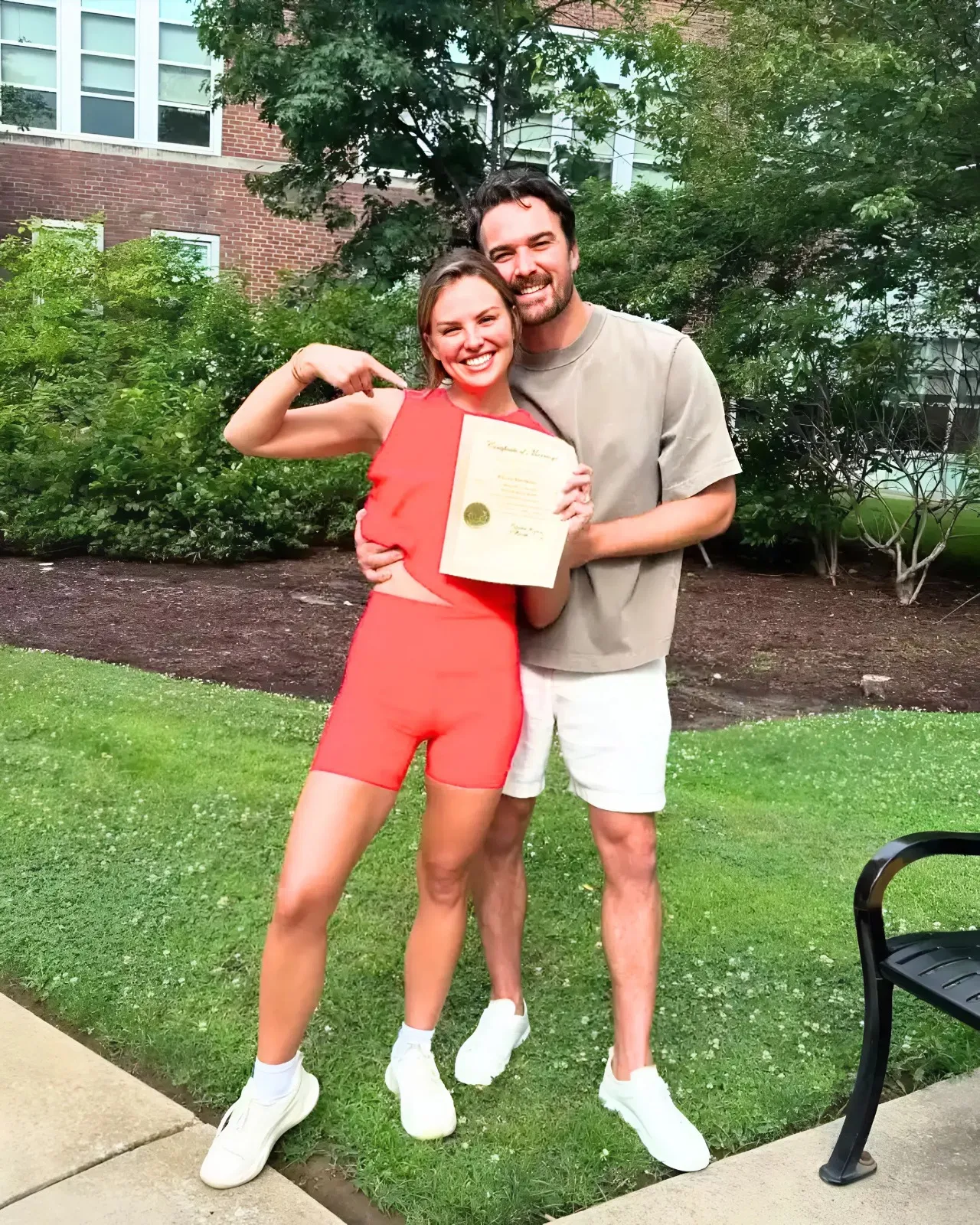 ‘Bachelorette’ Star Hannah Brown and Adam Woolard Legally Marry Ahead of France Nuptials
