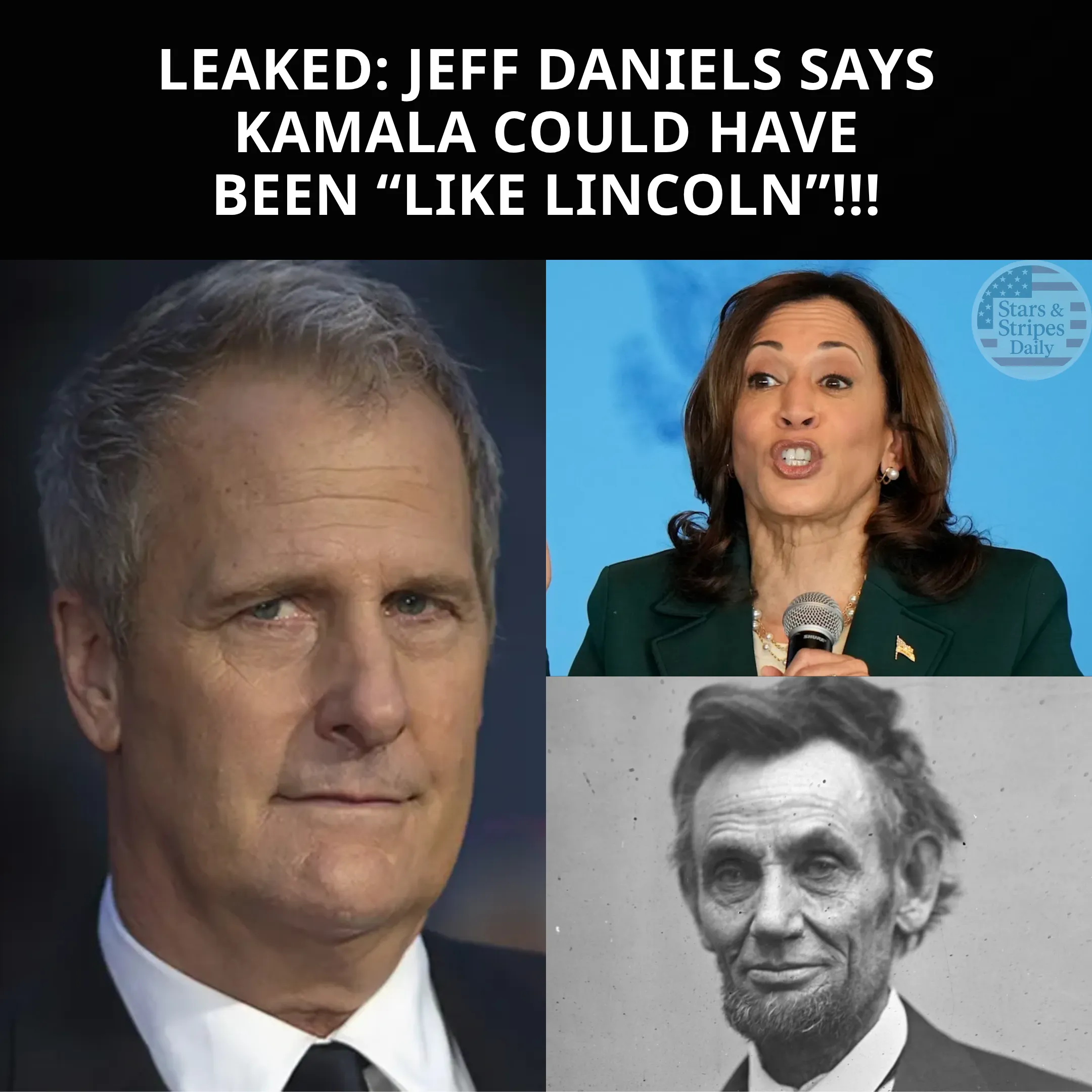 Jeff Daniels Declares Kamala Is Lincoln Reincarnated, Liz Cheney Apparently Invented Diplomacy