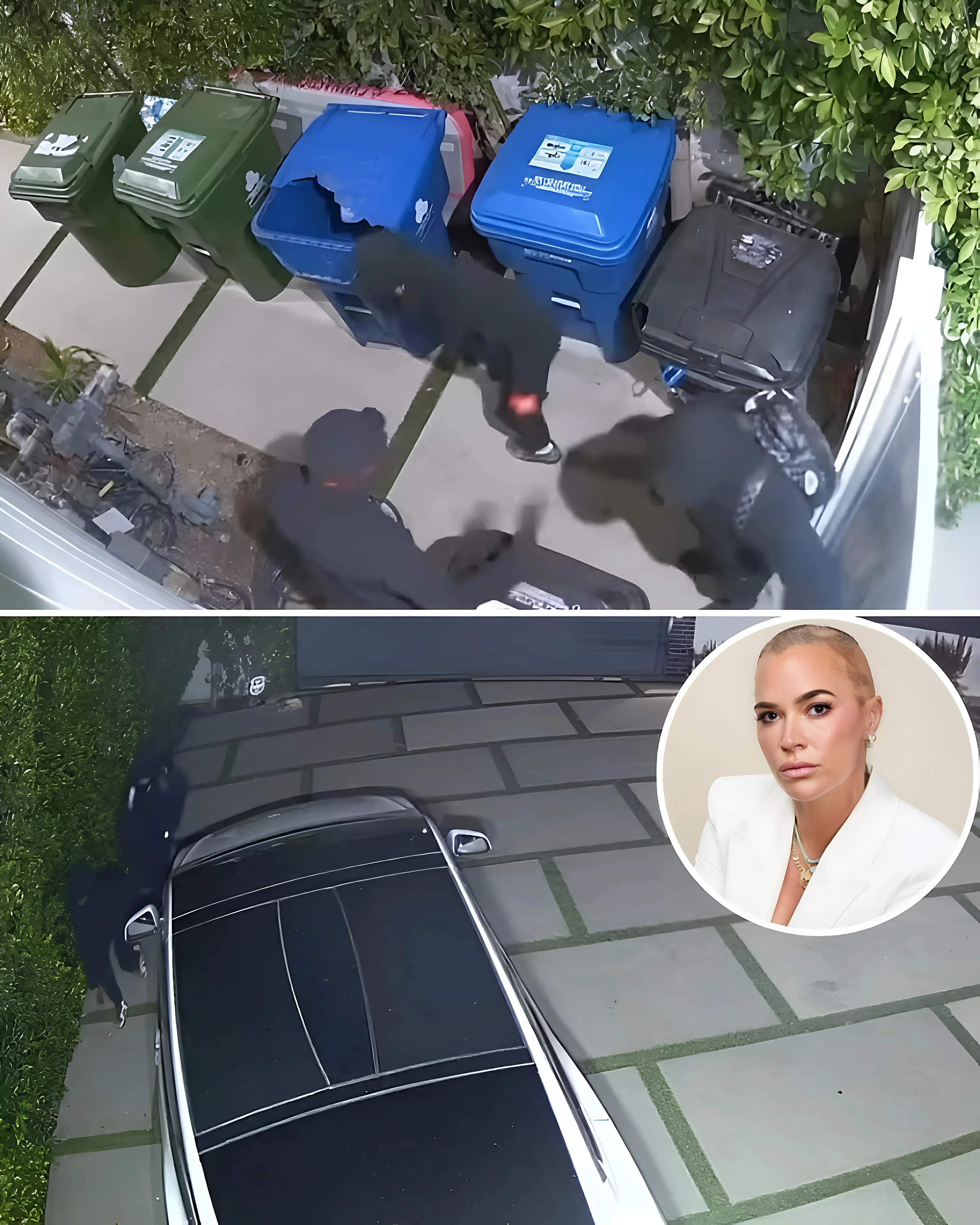 Teddi Mellencamp posts chilling security video of moment burglars leapt over her gate: 'we are shaken'