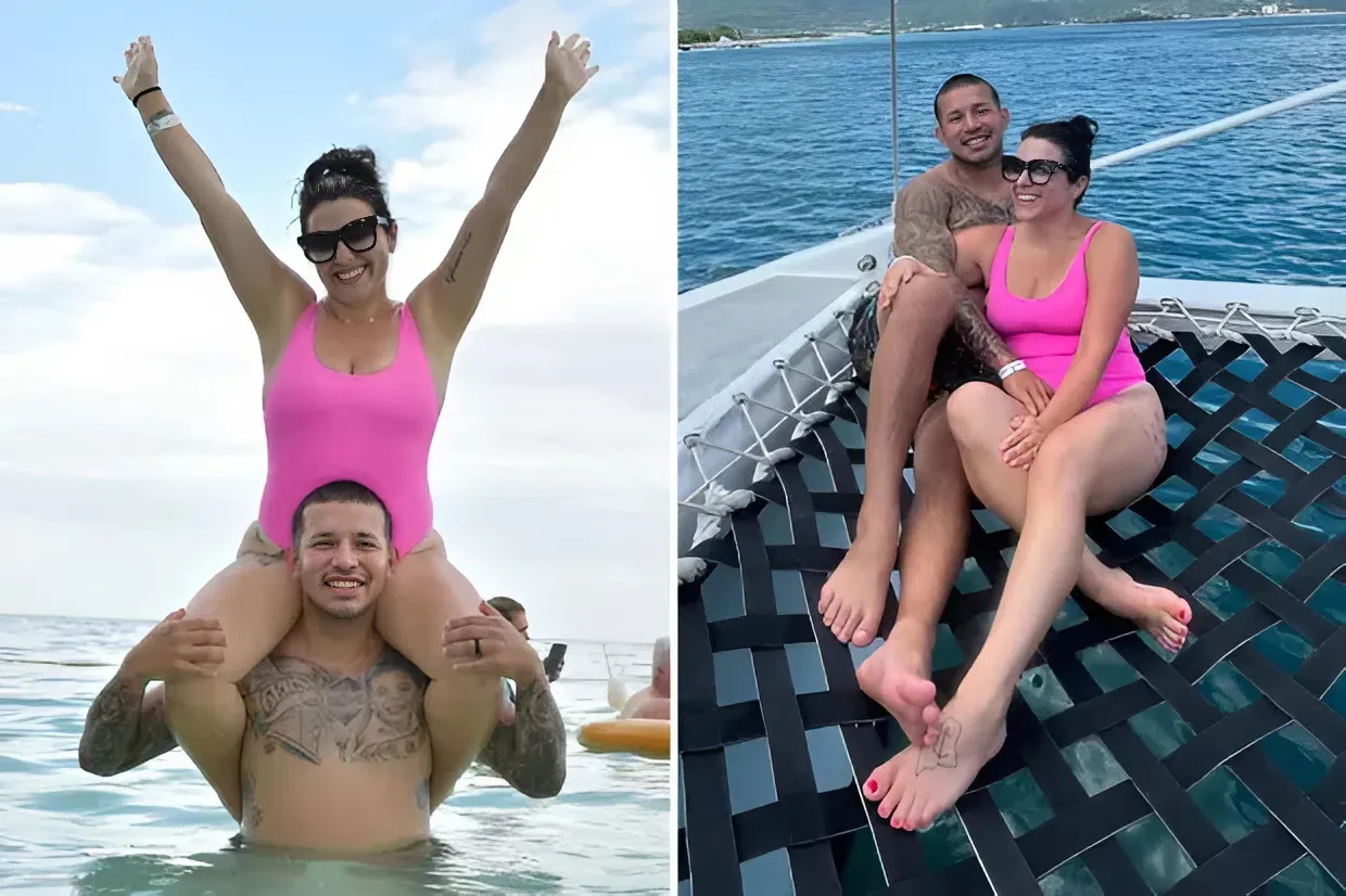 Teen Mom’s Lauren Comeau shows off her curves in hot pink swimsuit on Jamaican honeymoon with husband Javi Marroquin