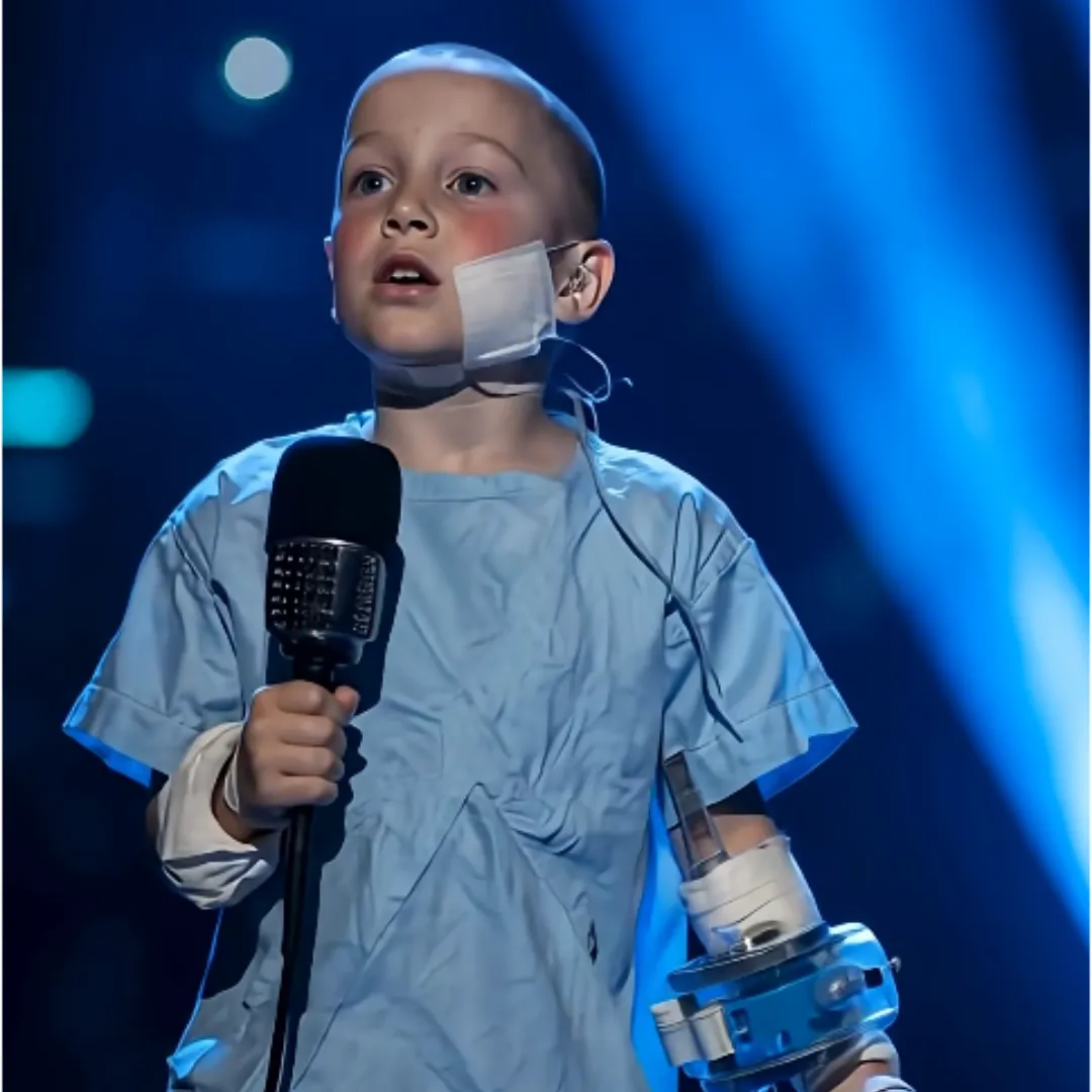 Heartbroken 10-Year-Old Sings for Strength After Losing His Family in Tragic Accident
