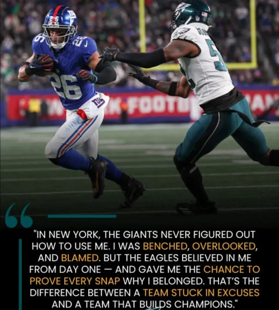 Saquon Barkley Guts the Giants With Brutal Truth Bomb After Eagles Breakout Season